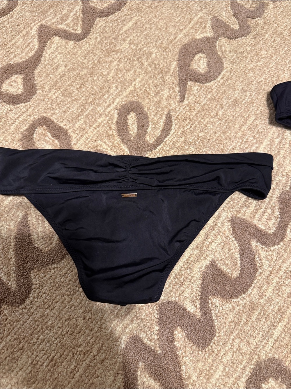 Victoria's Secret Black Bikini Bottom - Low Rise Swim Brief